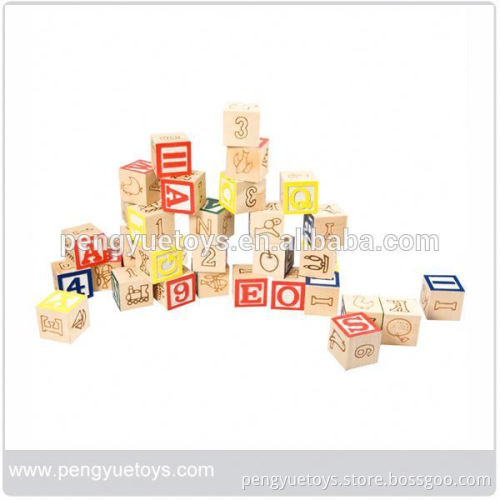 creative wooden building blocks toys for kids,wood alphabet building block